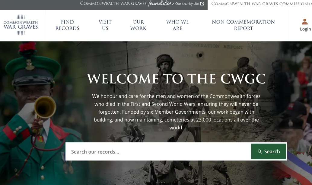 The Commonwealth War Graves Commission website is useful for First World War research
