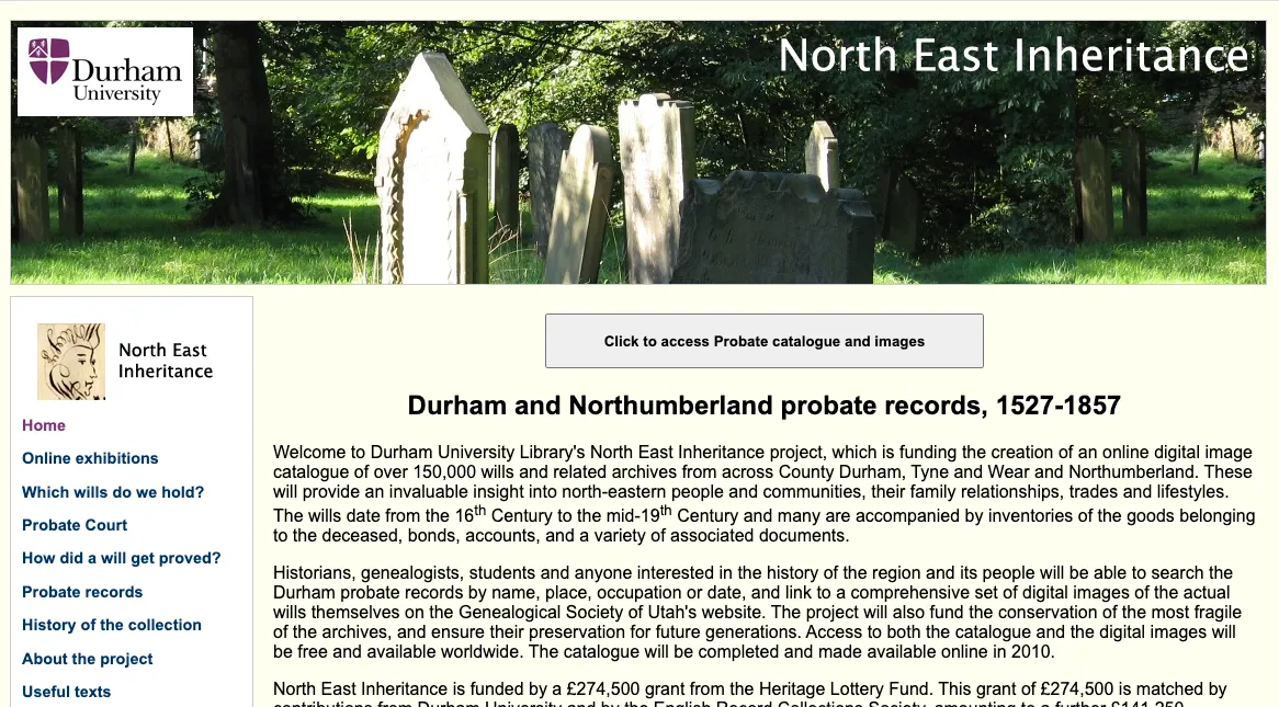Northumberland family history