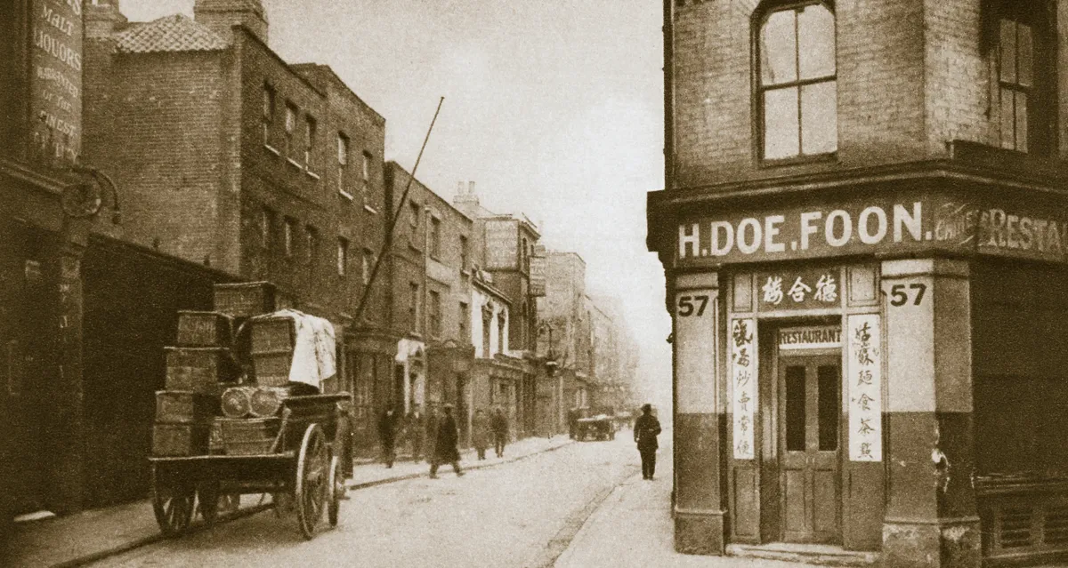 'Chinatown' in the London Docklands, early 20th century