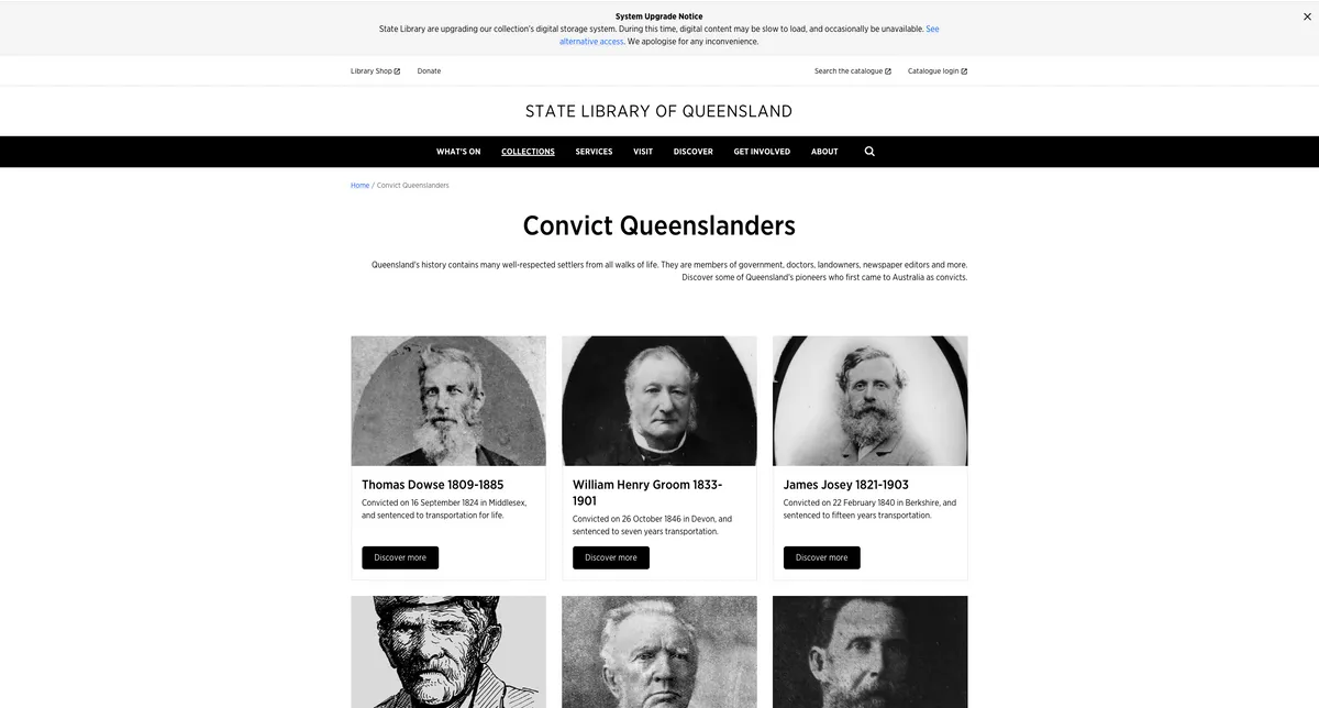 State Library of Queensland convict records
