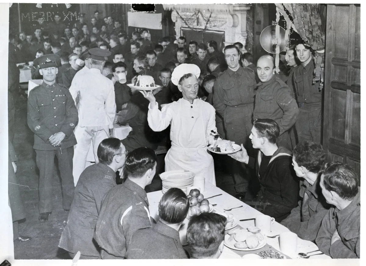 Second World War Christmas dinner