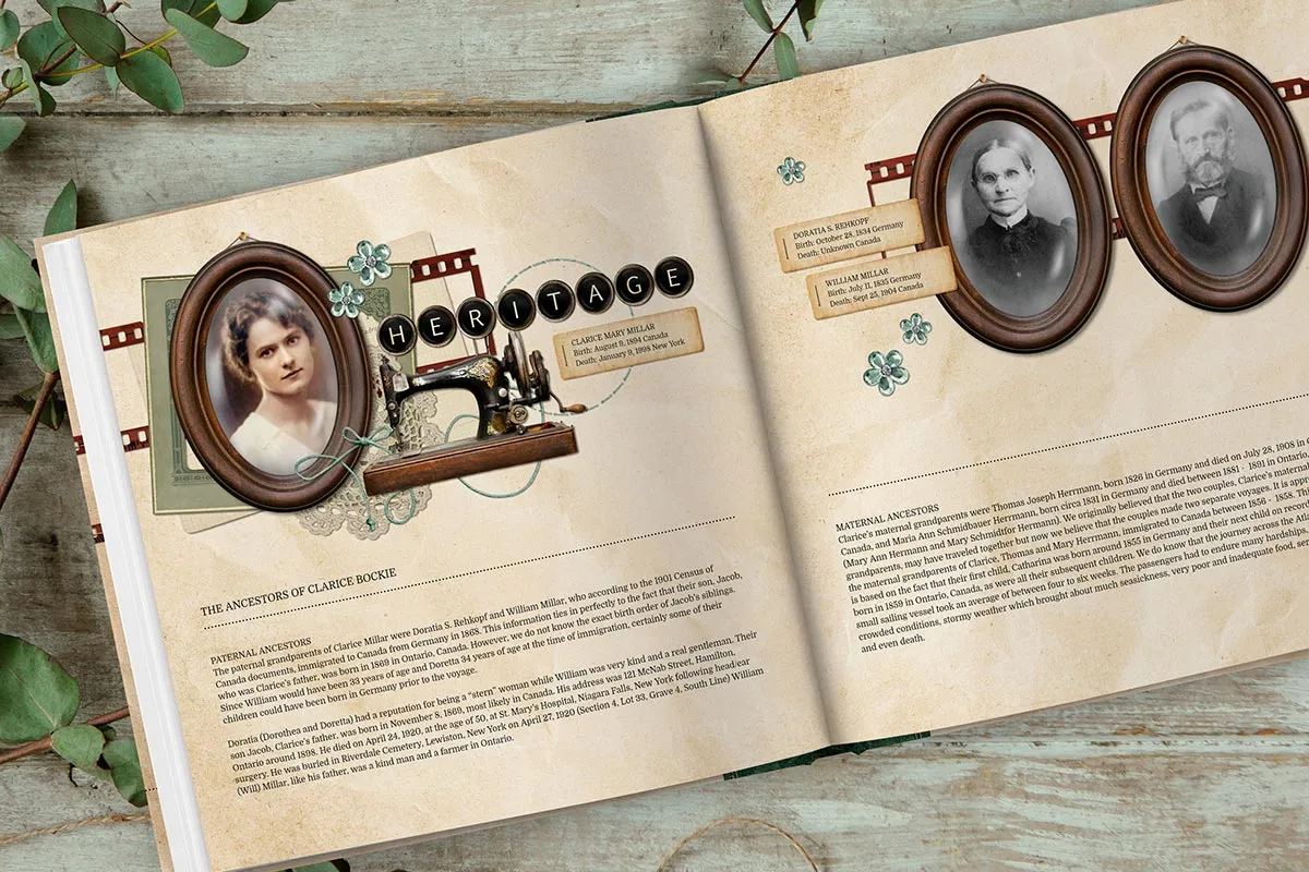 genealogy photobook by Forever