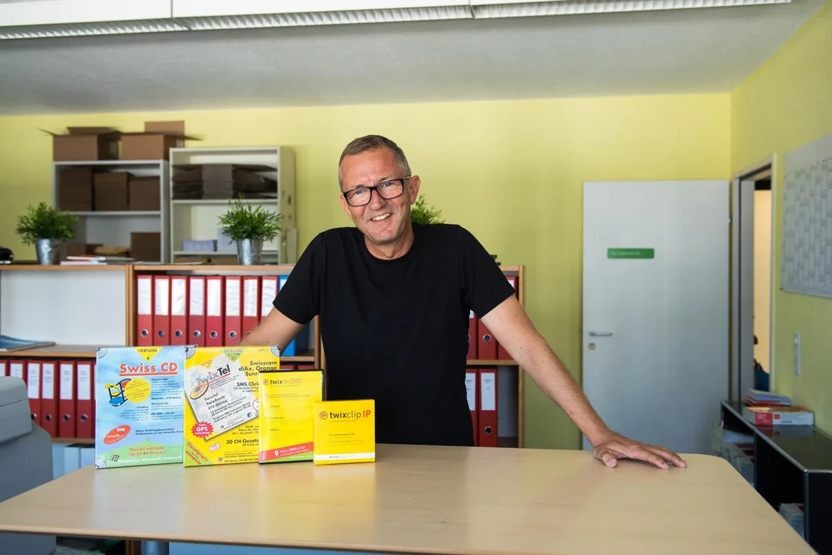 egg_25092017_twixtel_sbo_6_preview Geschäftsführer Philippe Reichlin in den Räumlichkeiten der Twix AG: Aus Kostengründen zieht die Firma im Frühling in ein kleineres Büro um. (Bild: Seraina Boner)