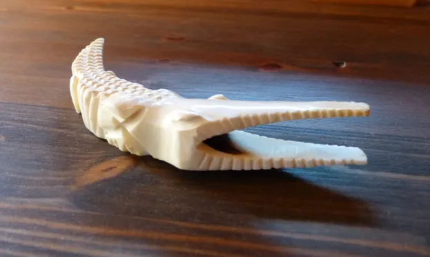 An ivory crocodile, with a radio carbon date of post 1947. © Avaaz