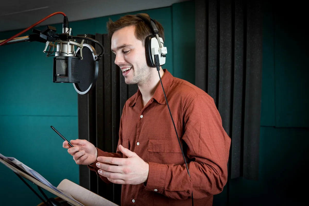 Nicholas Hoult voices Fiver in Watership Down. © BBC/Guy Levy