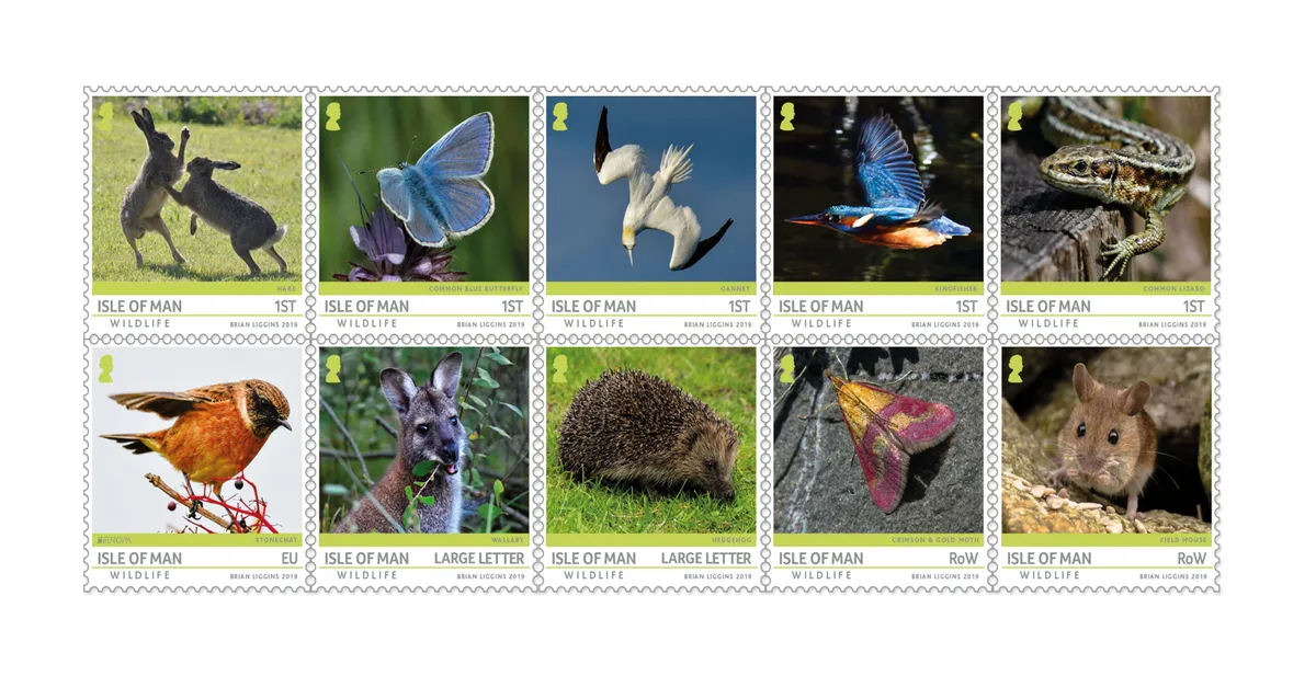 The full set of stamps.