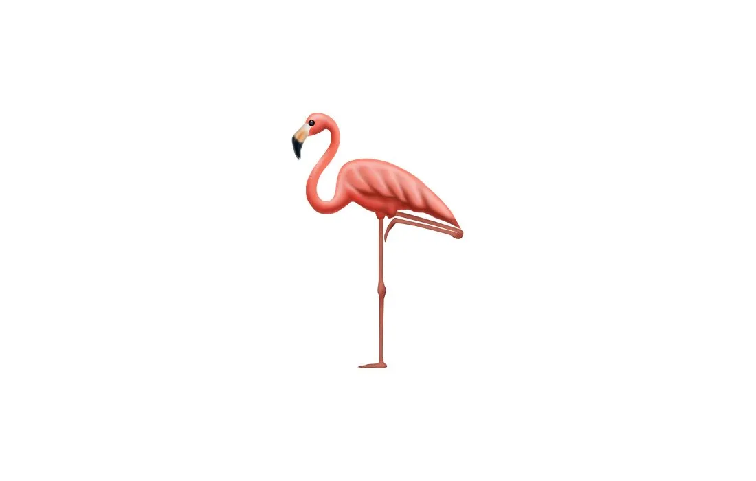 Flamingo emoji. © Unicorde Consortium