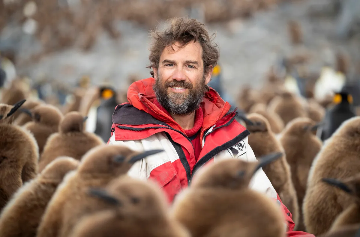 Dr. Fredi Devas, producer of the Antarctica episode. © BBC NHU