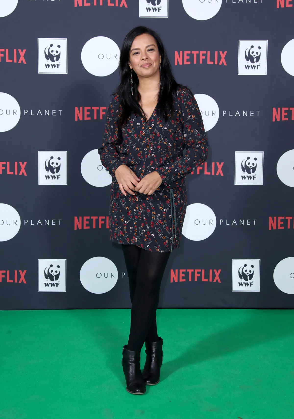 Liz Bonnin at the Netflix's Our Planet announcement at WWFs State of the Planet Address at Westminster Hall in London, England. © Mike Marsland/WireImage/Getty
