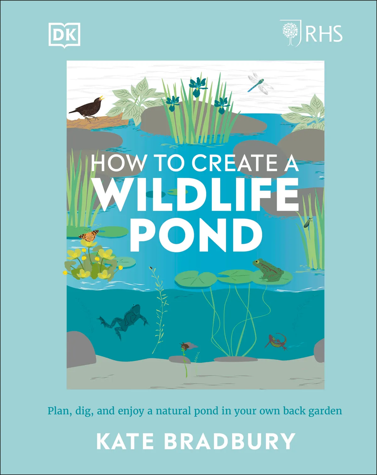How to create a wildlife pond book jacket