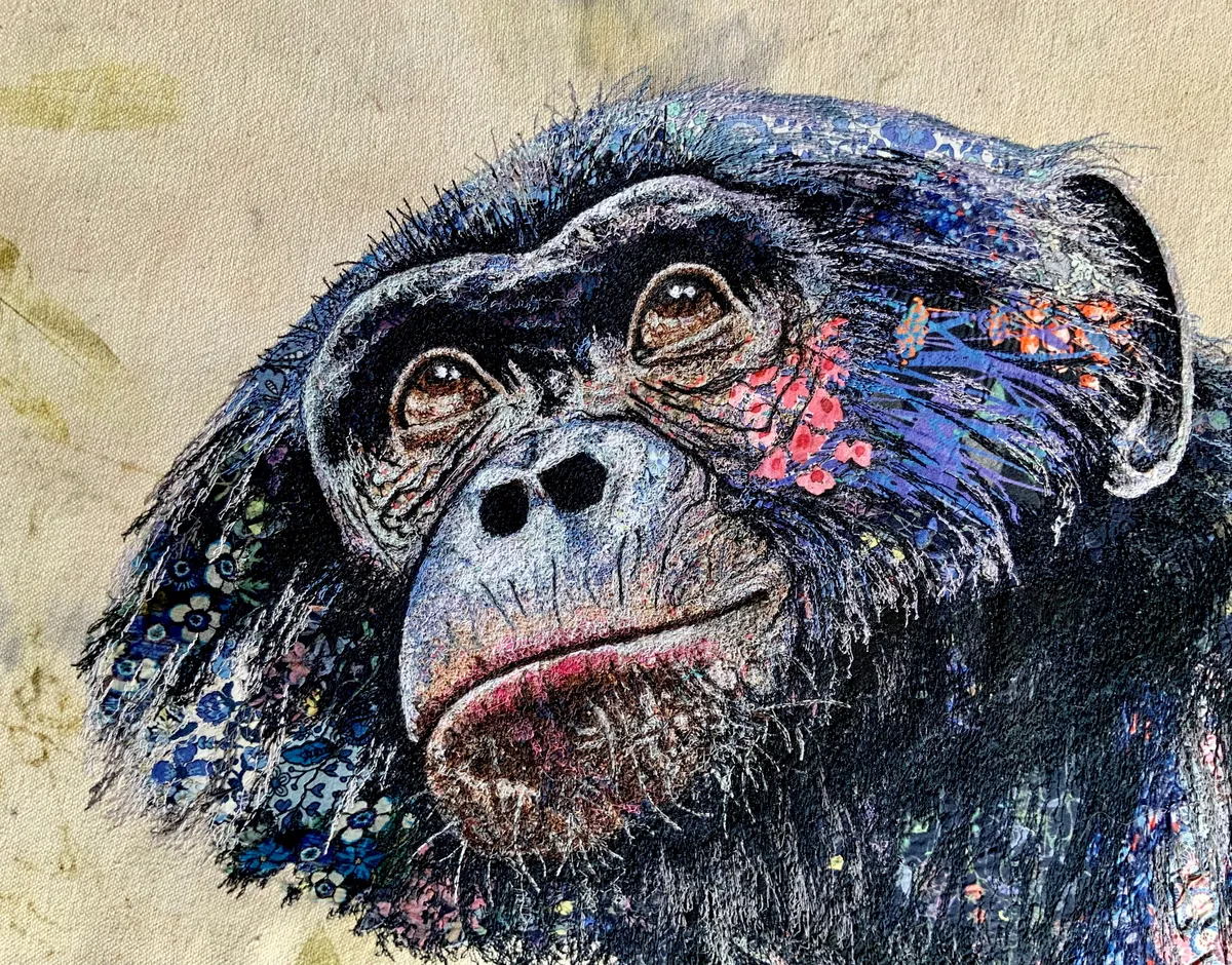A close-up of ‘Bonobo’ by Sophie Standing.