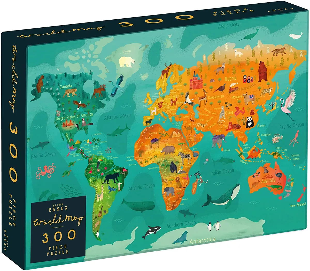 Elena Essex world map jigsaw puzzle
