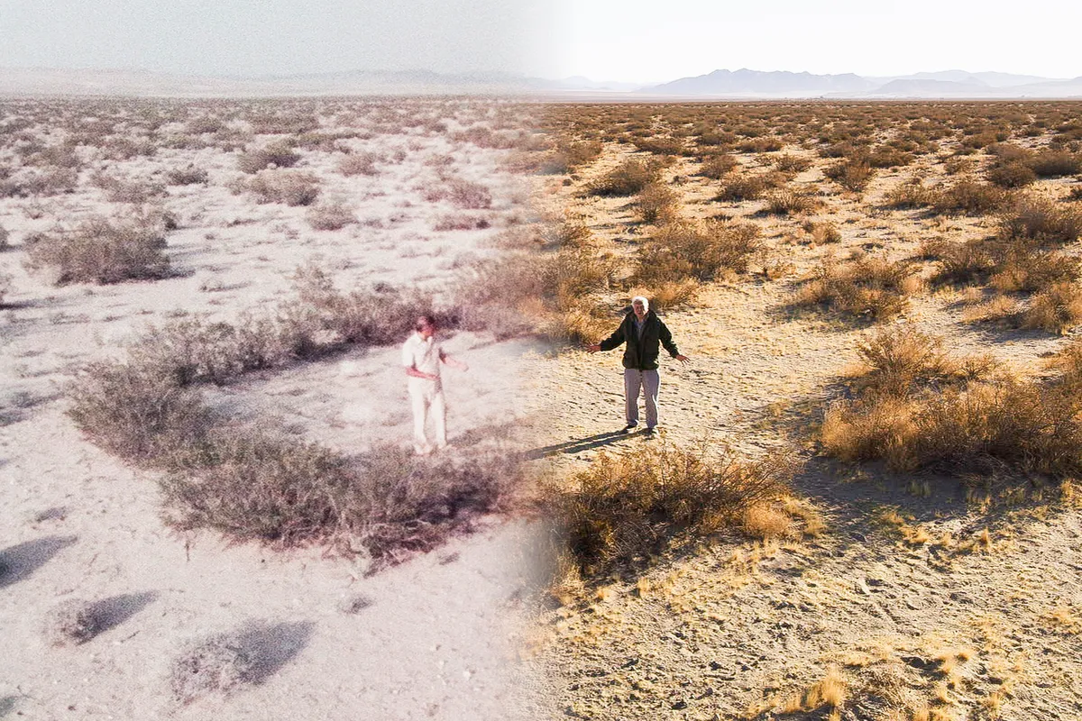 Sir David Attenborough time travels in the Mojave Desert, from 1982 to present day