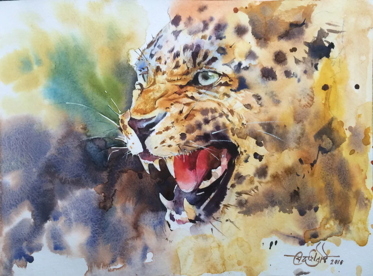 Leopard artwork 