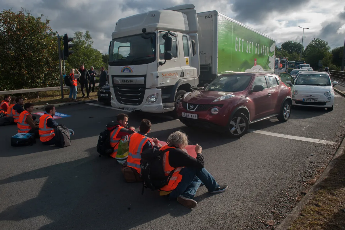 Insulate Britain Protestors Block Traffic In M25 Demanding Action On Climate Change