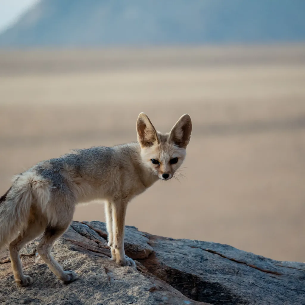 Fennec fox is one of a few desert animals