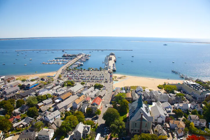 Cape Cod Bay from top of Pilgrim Monument