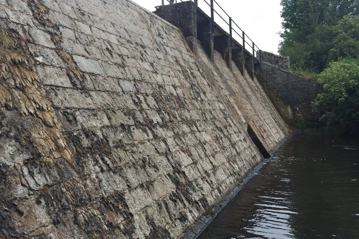 Garlogie Dam before removal