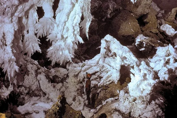 “Once they descend into the cave, they trudge 150m in the pitch black ...