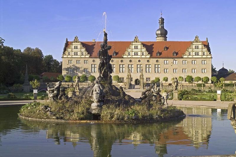 Schloss und Schlossgarten Weikersheim.Foto: Staatliche Schlösser und Gärten Baden-Württemberg, Arnim Weischer