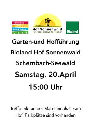 Hof- und Gartenführung am Hof Sonnenwald in Schernbach
