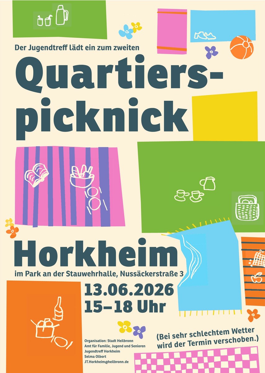 Quartierspicknick | Stadt Heilbronn, Bürgeramt Horkheim, 74081 ...