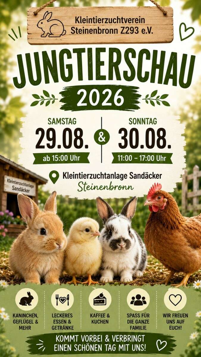 Kleintierzüchter Steinenbronn - Sommerfest mit Jungtierschau