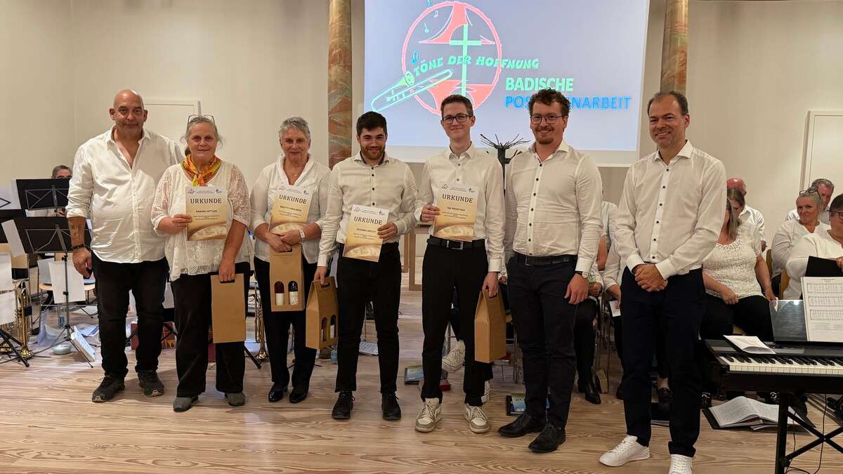 David Balheim Viermal 10 Jahre Posaunenchor geehrt | Posaunenchor, 74918 Angelbachtal ...