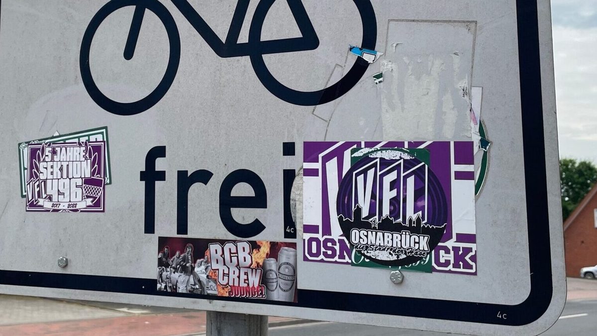 Now the police are warning: Dangerous stickers from VfL Osnabrück ...