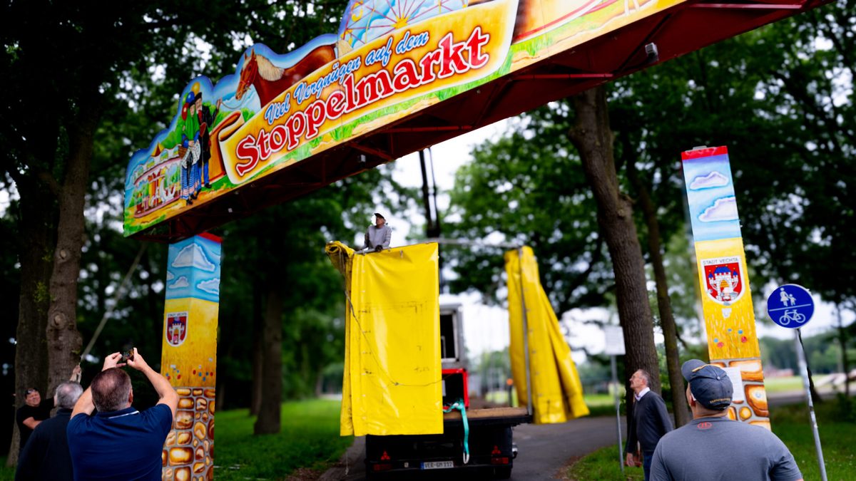 The countdown to the Stoppelmarkt is now underway in Vechta: showmen set ...