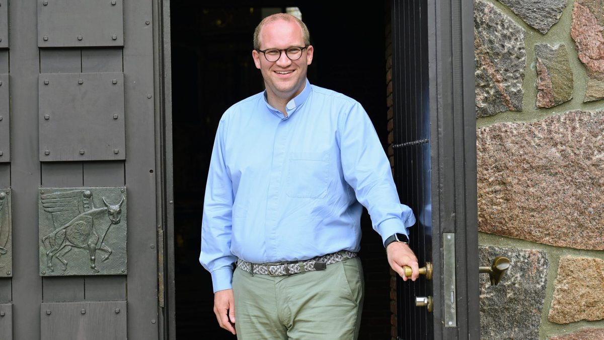 Chaplain Lars Schlarmann would rather not be stuffed