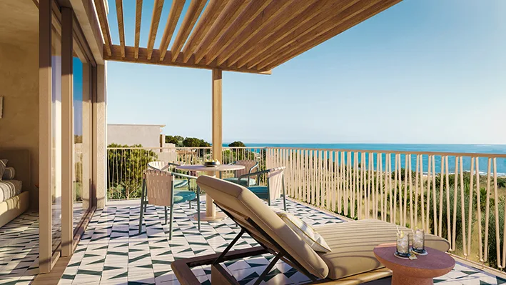 PR Foto von der Sonnenterrasse des Falkensteiner Family Resort Sicily