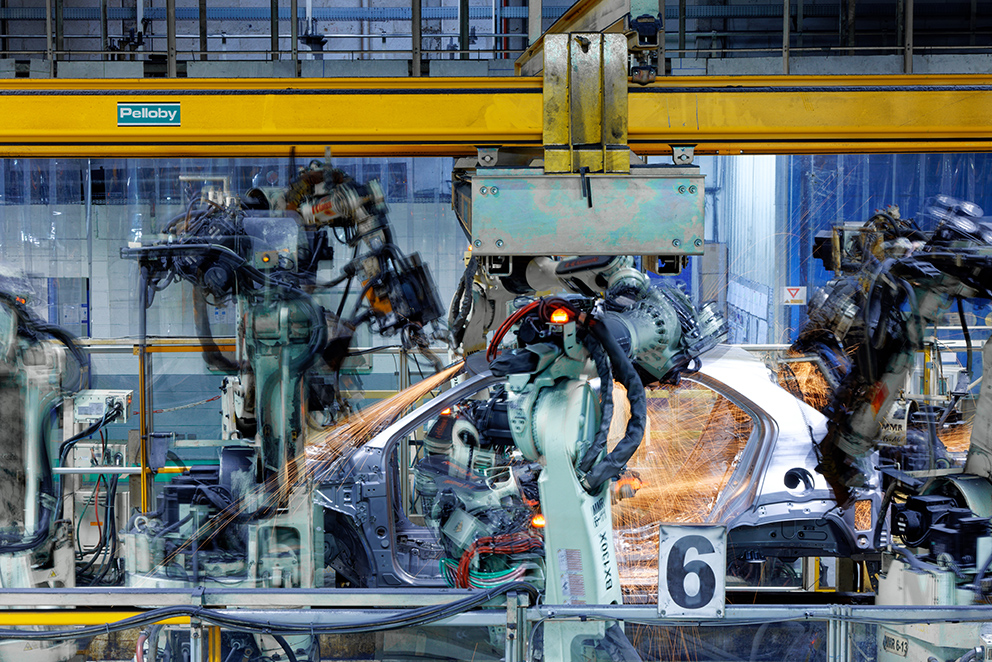 Ein Foto aus der Toyota Produktion in Europa