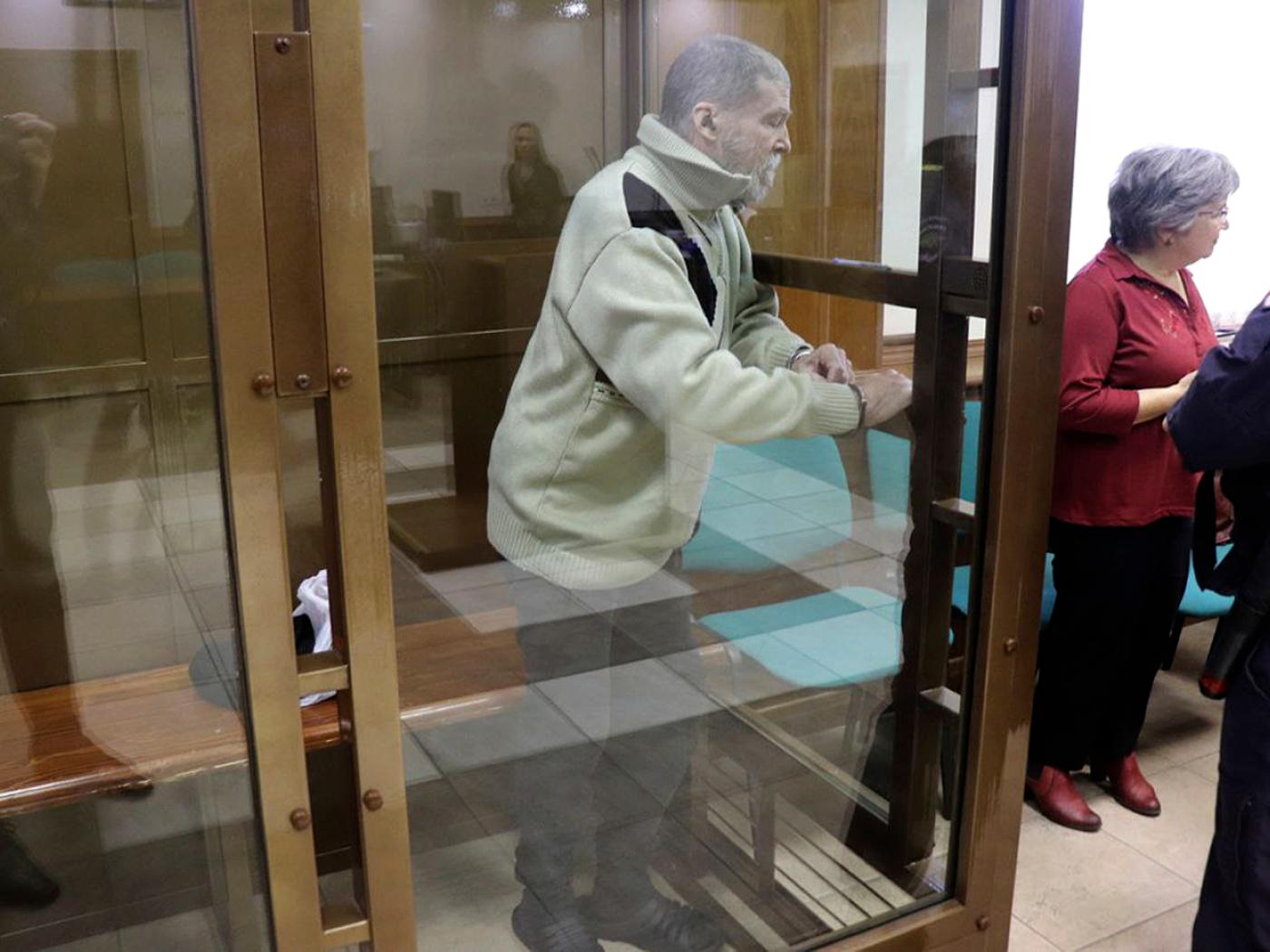 ARCHIV - Stephen Hubbard während einer Gerichtssitzung im Oktober 2024 im Moskauer Stadtgericht. Foto: Uncredited/Moscow City Court Press Service/AP/dpa/Archivbild - ACHTUNG: Nur zur redaktionellen Verwendung und nur mit vollständiger Nennung des vorstehenden Credits