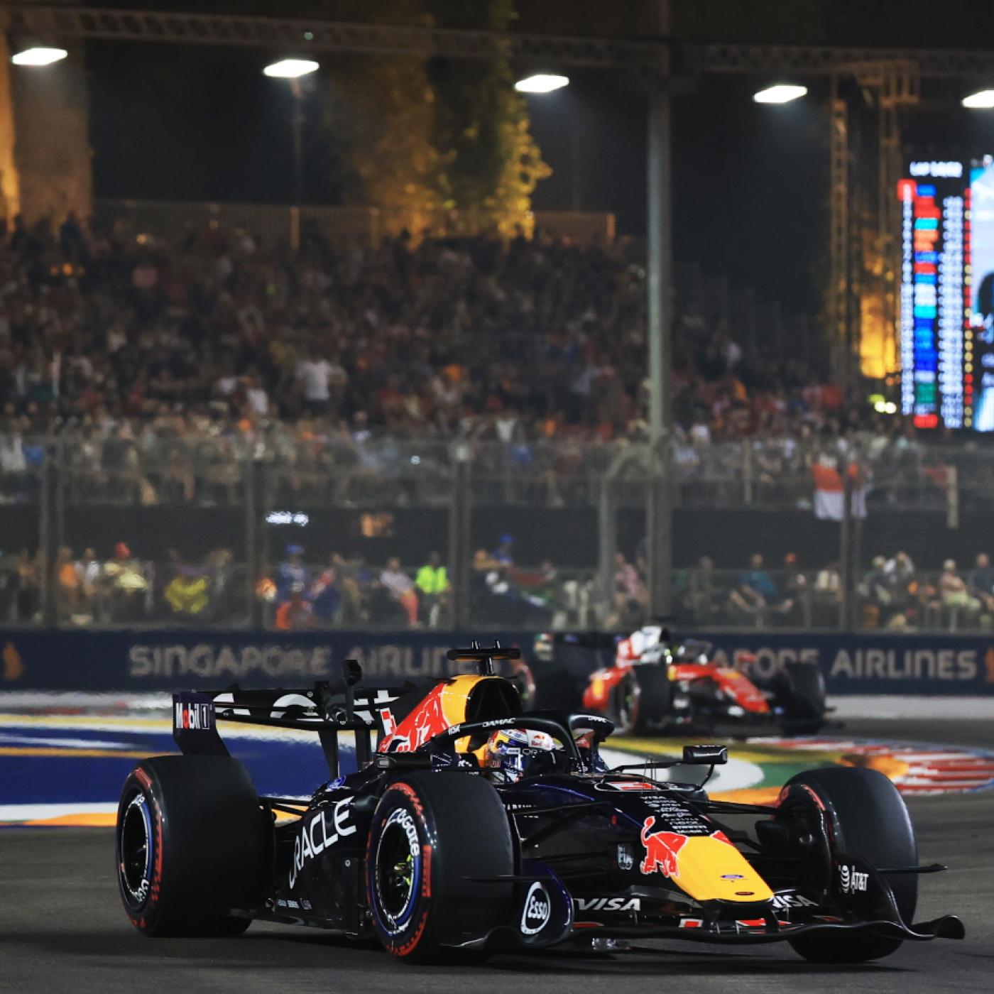 In der Nacht von Singapur erstmals der Schnellste: Max Verstappen