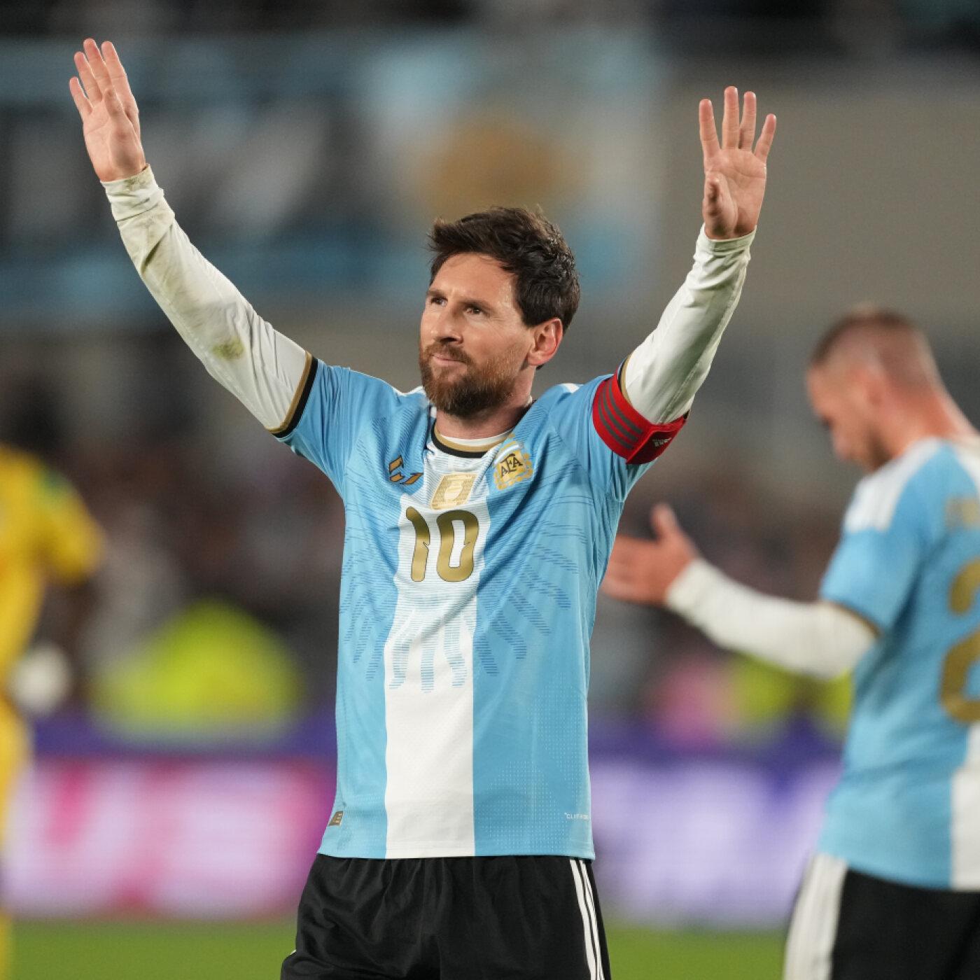 Lionel Messi liess sich ein letztes Mal im Dress des Nationalteams feiern