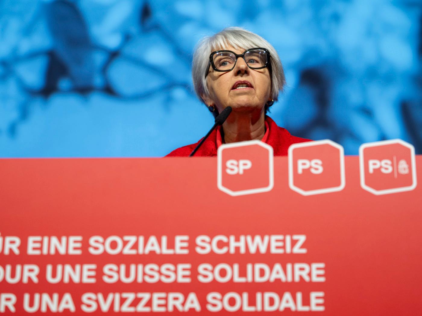Bundesrätin Elisabeth Baume-Schneider hat die SP auf die bevorstehenden Eidgenössischen Wahlen eingestimmt.