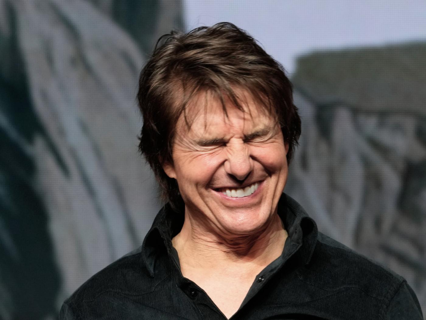 ARCHIV - Schauspieler Tom Cruise reagiert während einer Pressekonferenz zur Vorstellung seines neuesten Films «Digger». Foto: Ahn Young-joon/AP/dpa