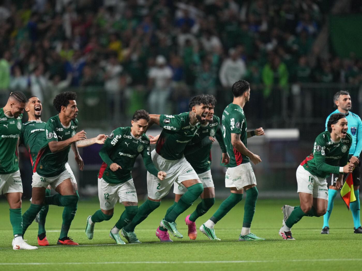 Die Spieler von Palmeiras feiern den neuerlichen Final-Einzug