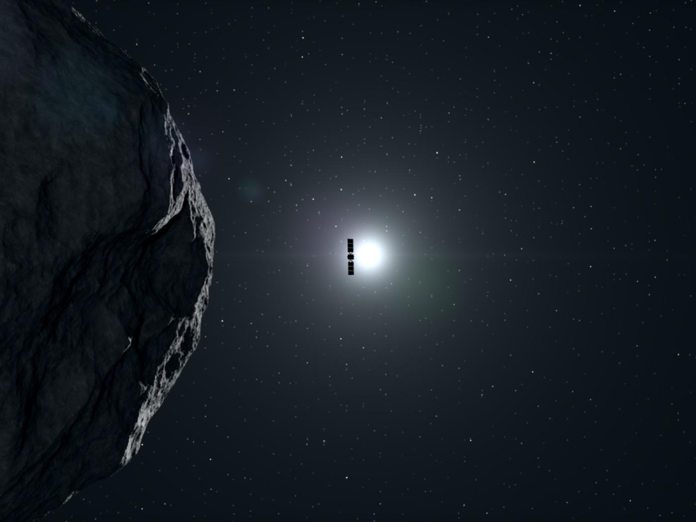 Die Raumsonde Hera erreicht im November ihr Ziel: Sie ist dann nur noch rund 30 Kilometer vom Asteroidenmond Dimorphos entfernt - nah genug, um den Forschenden erste brauchbare Bilder zu liefern.
