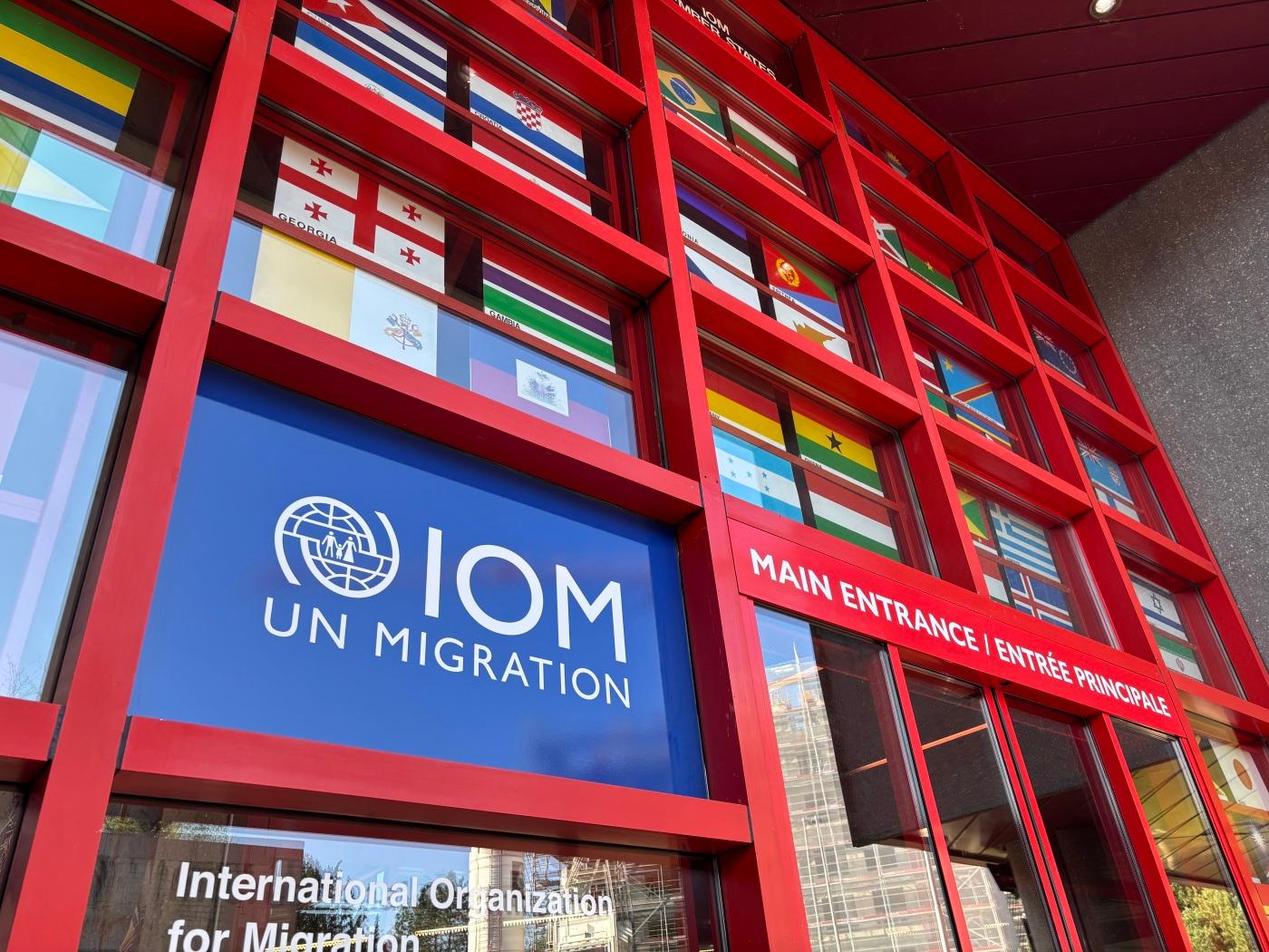 ARCHIV - Die Internationale Organisation für Migration (IOM) der Vereinten Nationen (UN). Foto: Christiane Oelrich/dpa