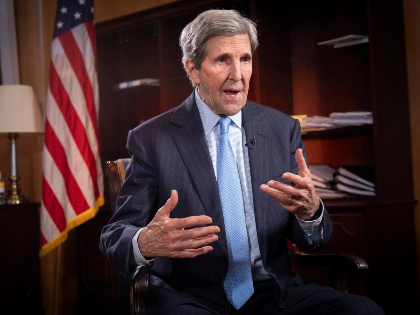 Der frühere US-Aussenminister John Kerry sieht Chancen bei nachhaltigen Investitionen. Unter anderem die Energiewende schreite voran. (Archivbild)