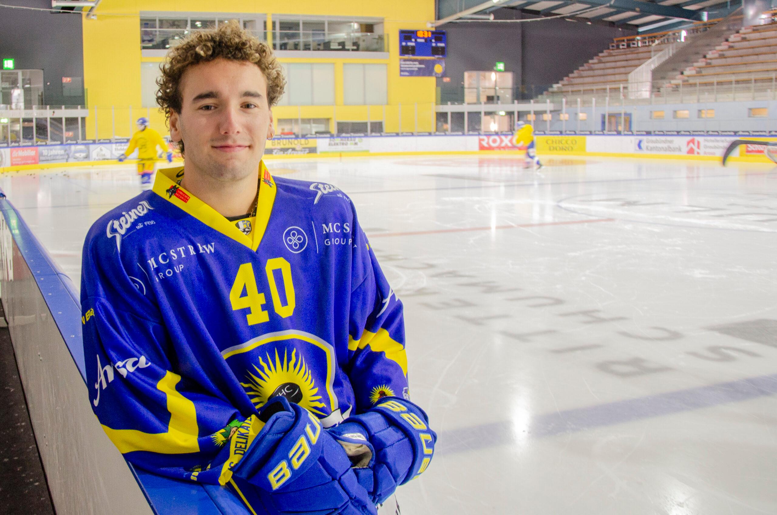 Gregory Weber: Der 22-Jährige absolviert seine erste Saison beim EHC Arosa.