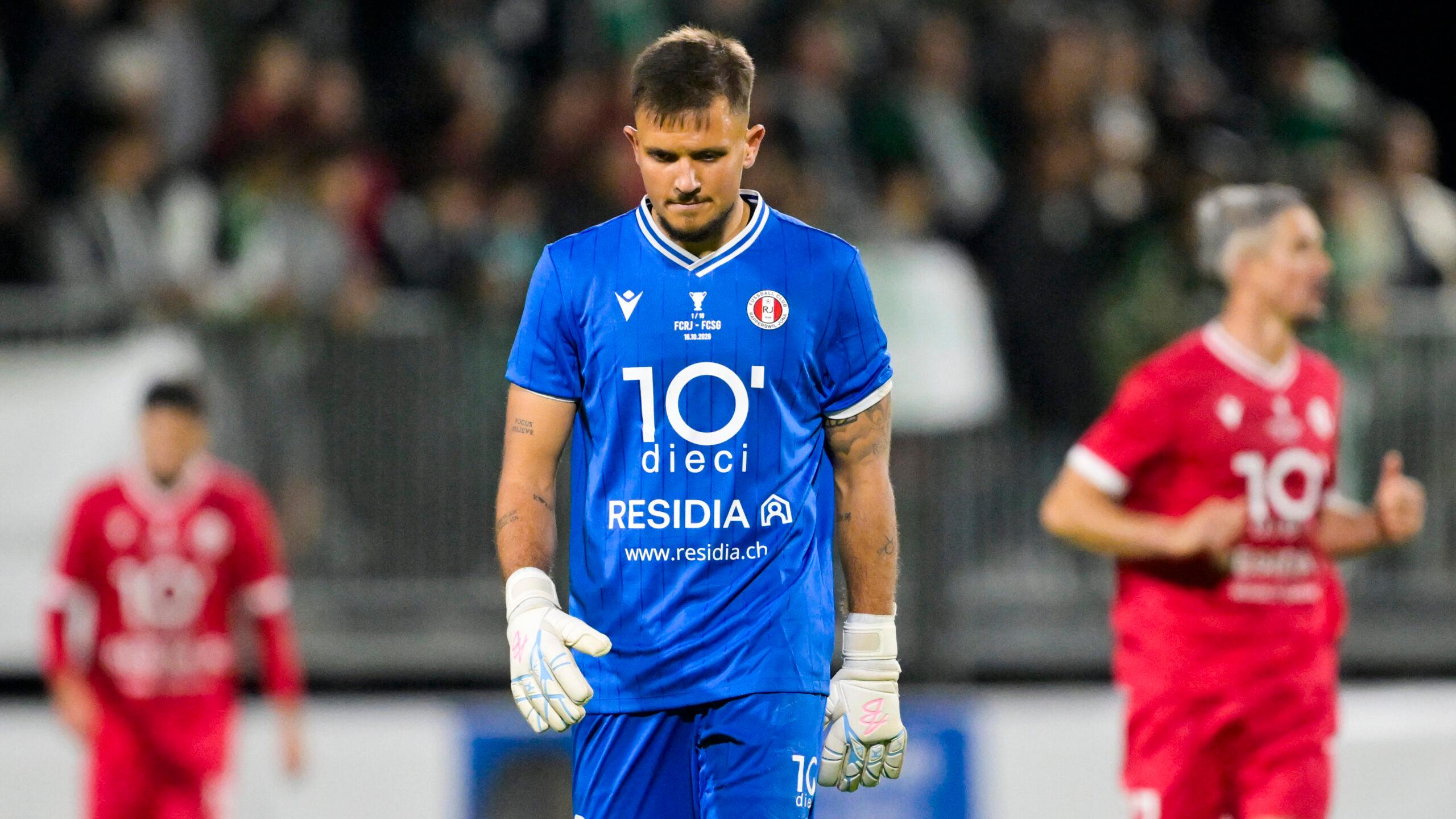 Enttäuscht: FCRJ-Goalie Alan Omerovic trifft bei den Gegentoren keine Schuld.