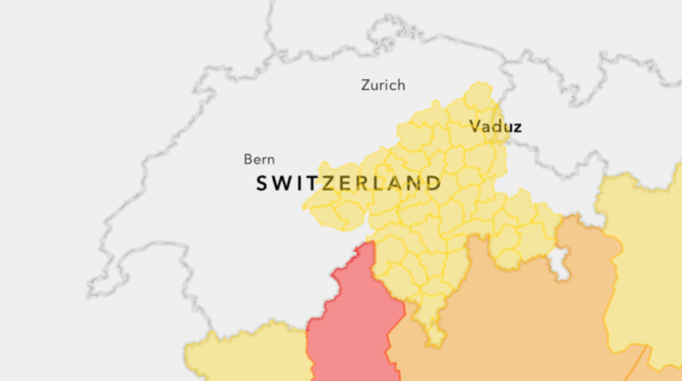 Quelle: EUMETNET – MeteoAlarm (www.meteoalarm.org), Wetterwarnkarte vom 21.10.2026, 12.00 Uhr.