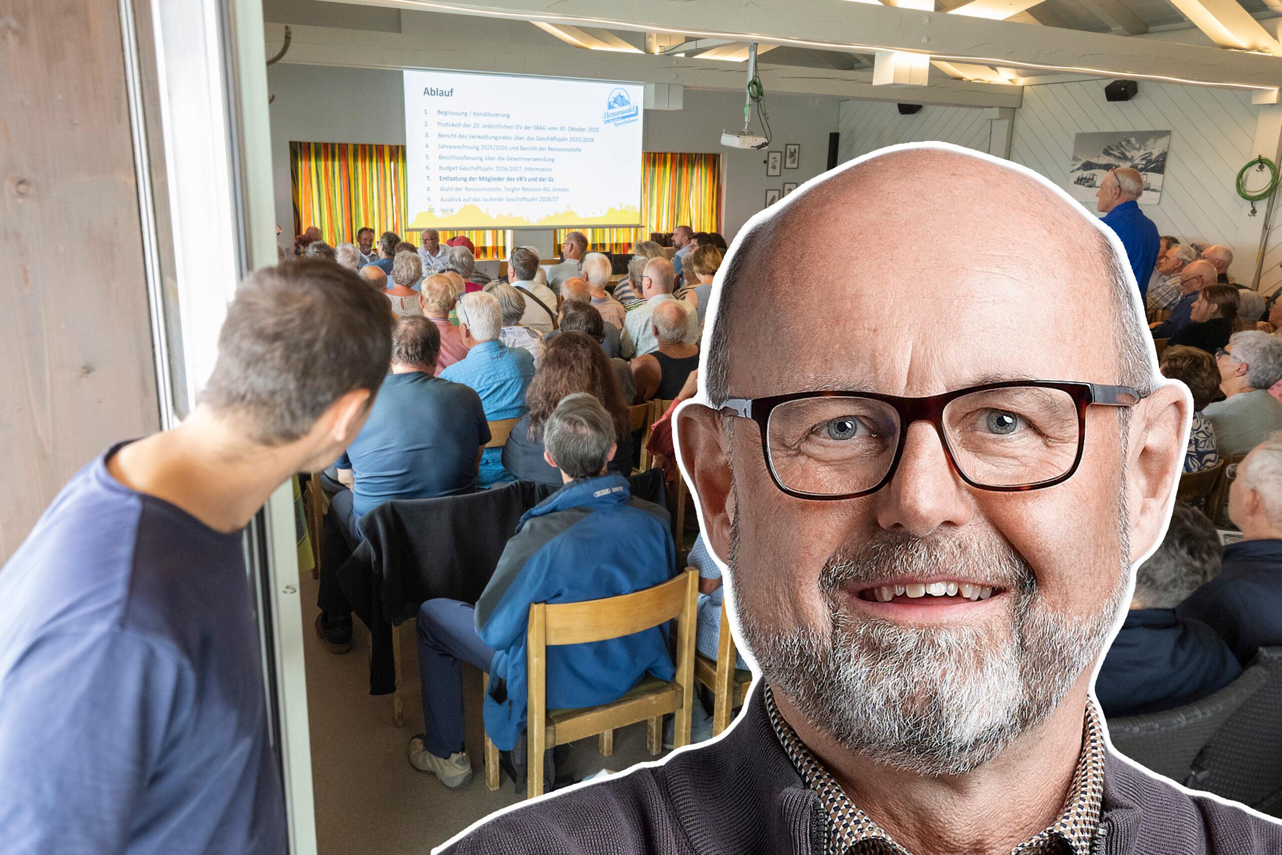 An der Generalversammlung der Sportbahnen Braunwald wurden viele Fragen gestellt. Christian Stegemann von «Bruwald zäme» will jetzt sicherstellen, dass sie auch beantwortet werden. 