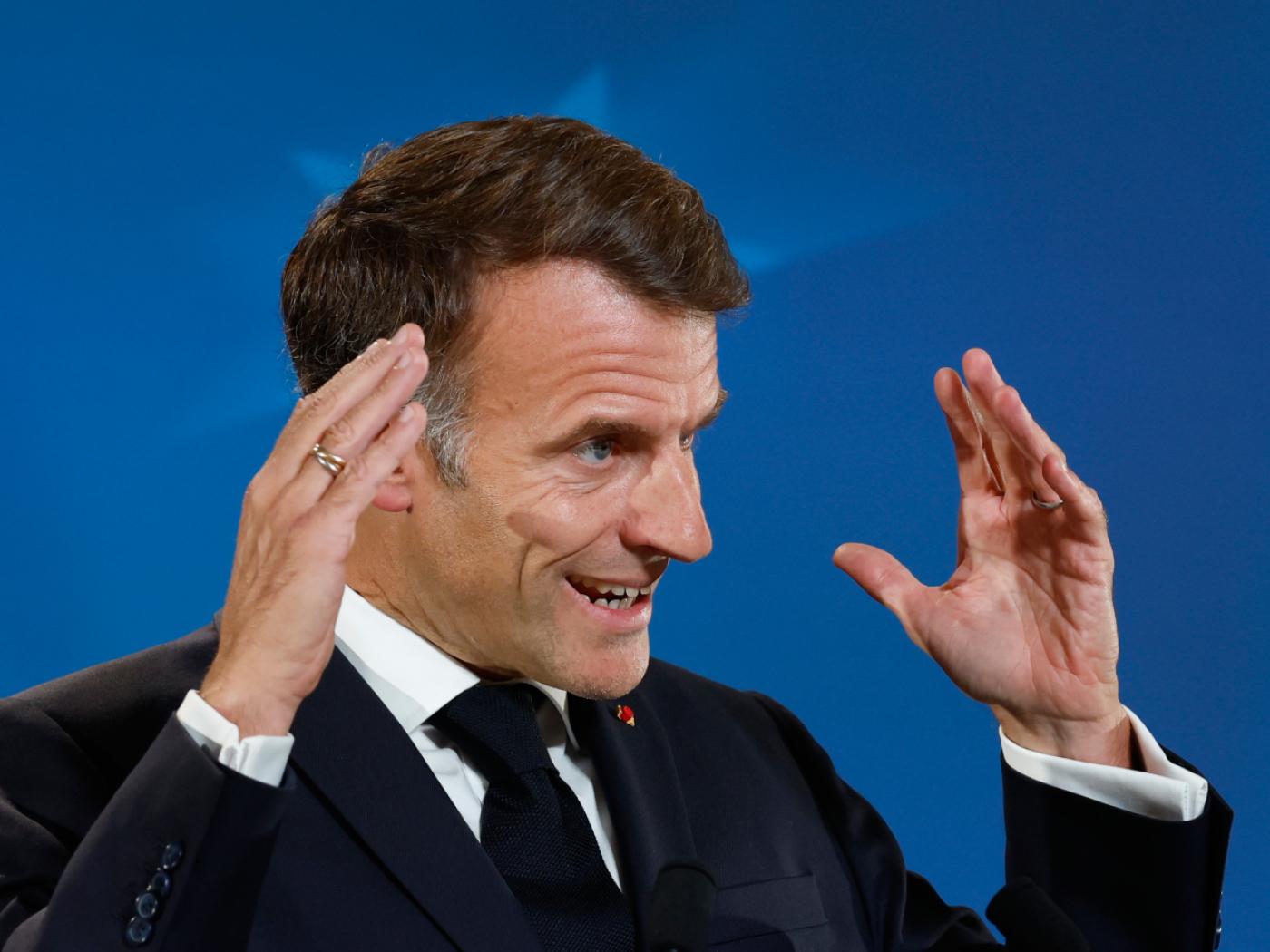 ARCHIV - Frankreichs Präsident Emmanuel Macron. Foto: Geert Vanden Wijngaert/AP/dpa/Archivbild