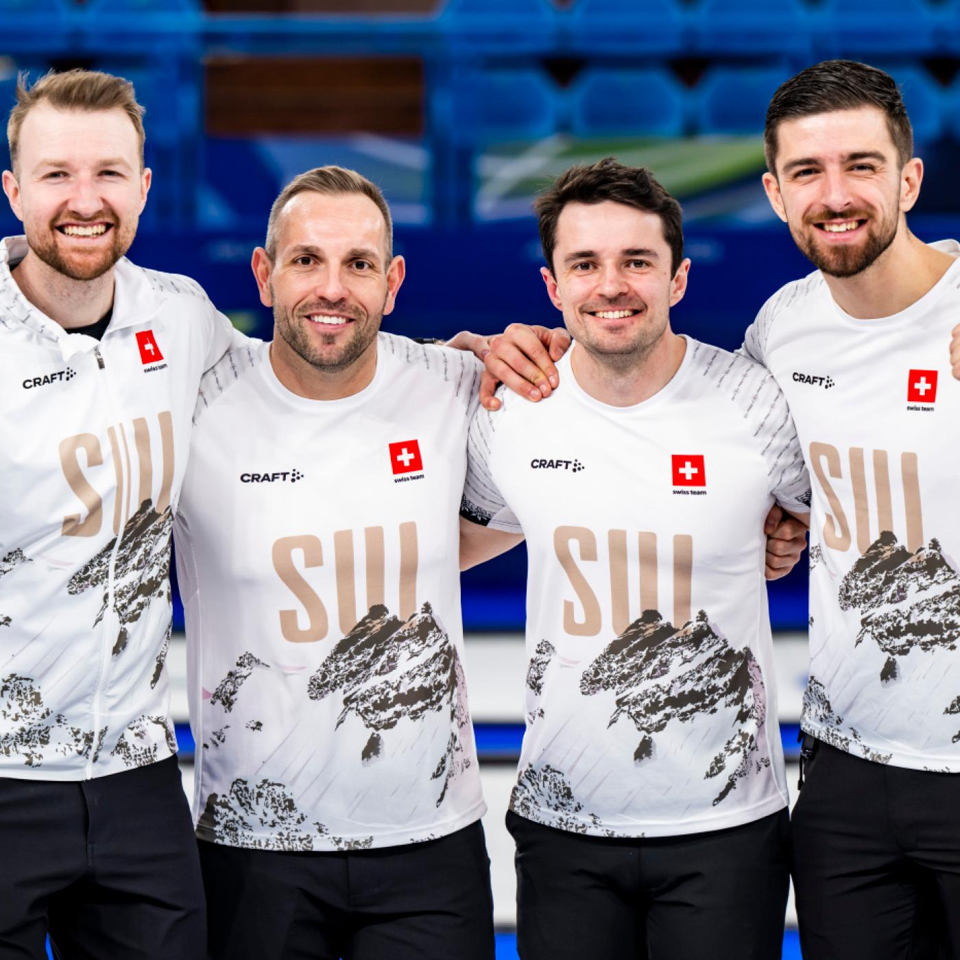 Yannick Schwaller, Sven Michel, Benoît Schwarz-van Berkel und Pablo Lachat-Couchepin zeigen, warum sie auf Platz 1 der Weltrangliste stehen