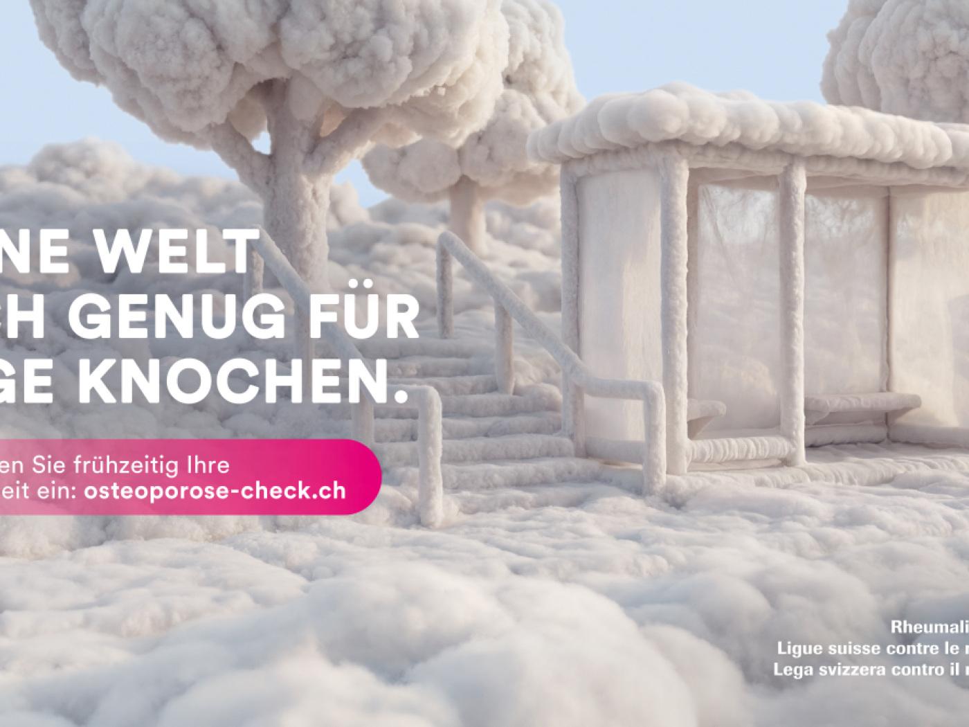 Mit einer Kampagne will die Rheumaliga für die rheumatische Knochenerkrankung Osteoporose sensibilisieren.