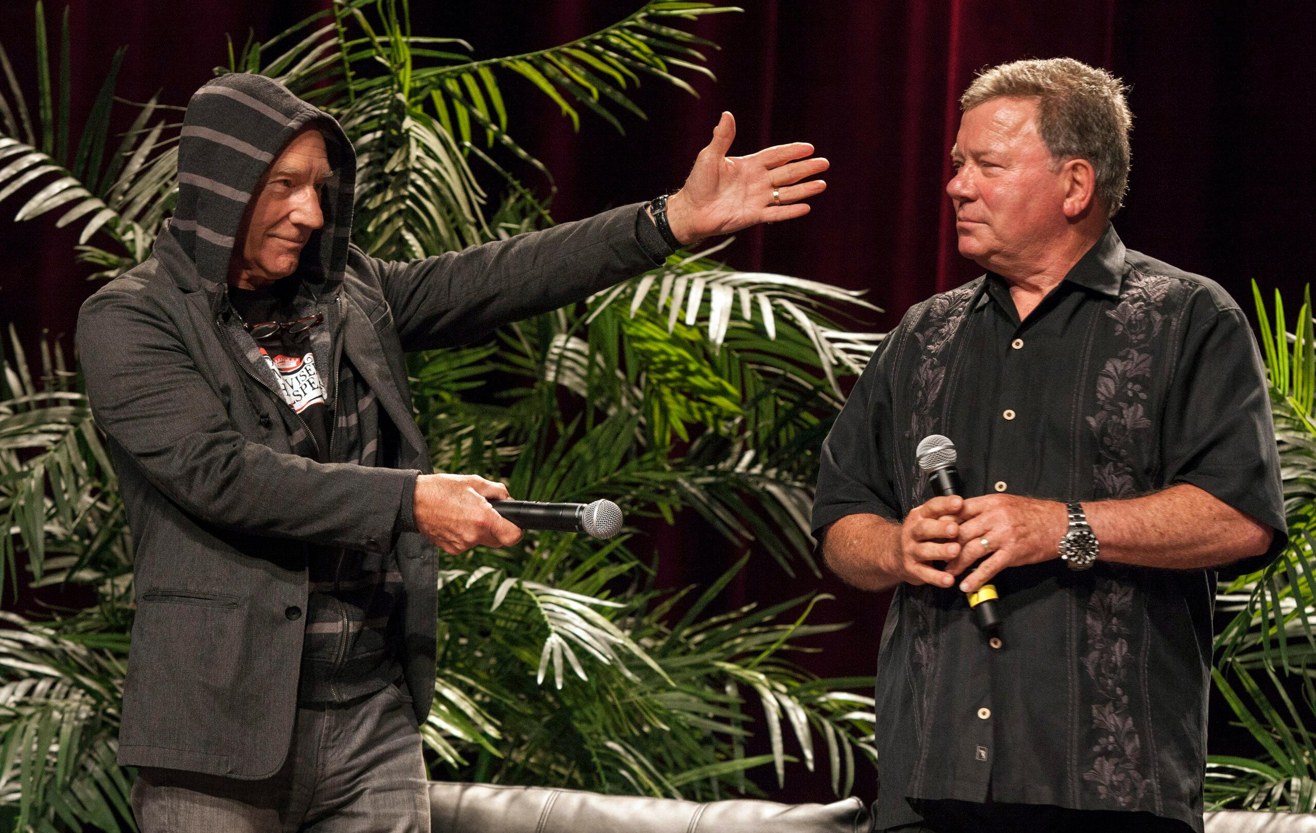 Patrick Stewart und William Shatner.